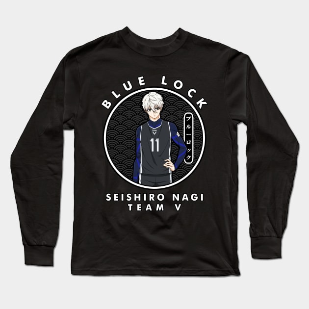 SEISHIRO NAGI - TEAM V - Blue Lock - Long Sleeve T-Shirt SEISHIRO NAGI - TEAM V - Blue Lock - Long Sleeve T-Shirt
